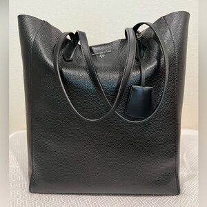 Michael Kors Black Structured Leather Tote